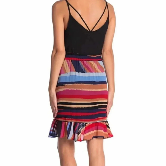 Catherine Malandrino Multicolor Slit Skirt Size Small - Picture 5 of 8